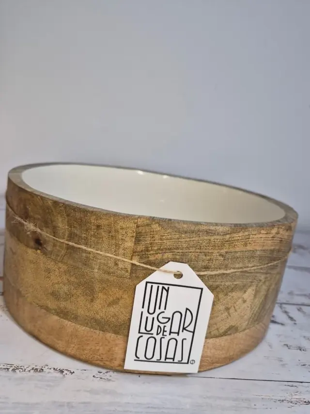 Ensaladera de Madera Esmaltada Interior