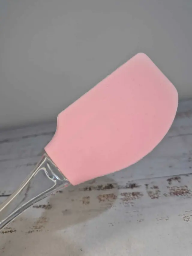 Espatula silicona con mango de acrilico