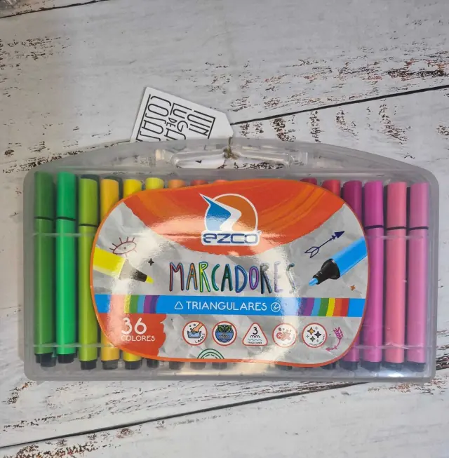 Marcadores triangulares x36
